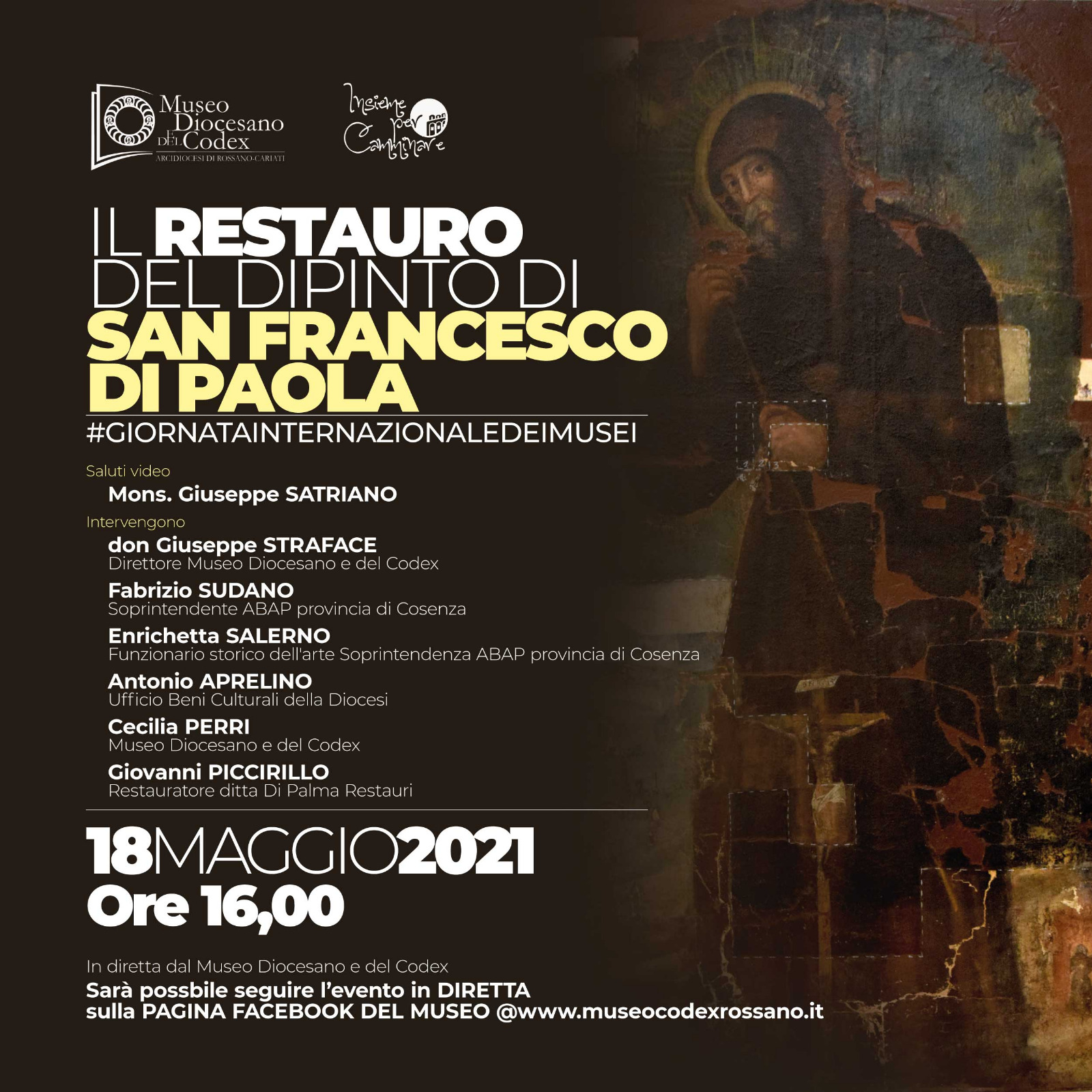 Presentazione Restauro dipinto San Francesco di Paola